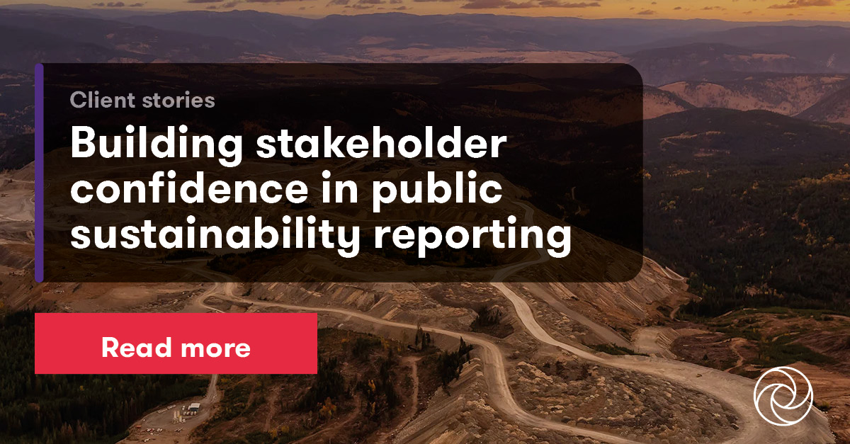 Building stakeholder confidence in public sustainability reporting